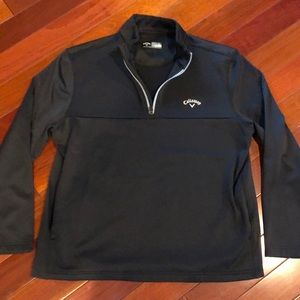 Callaway 1/4 zip, black, L